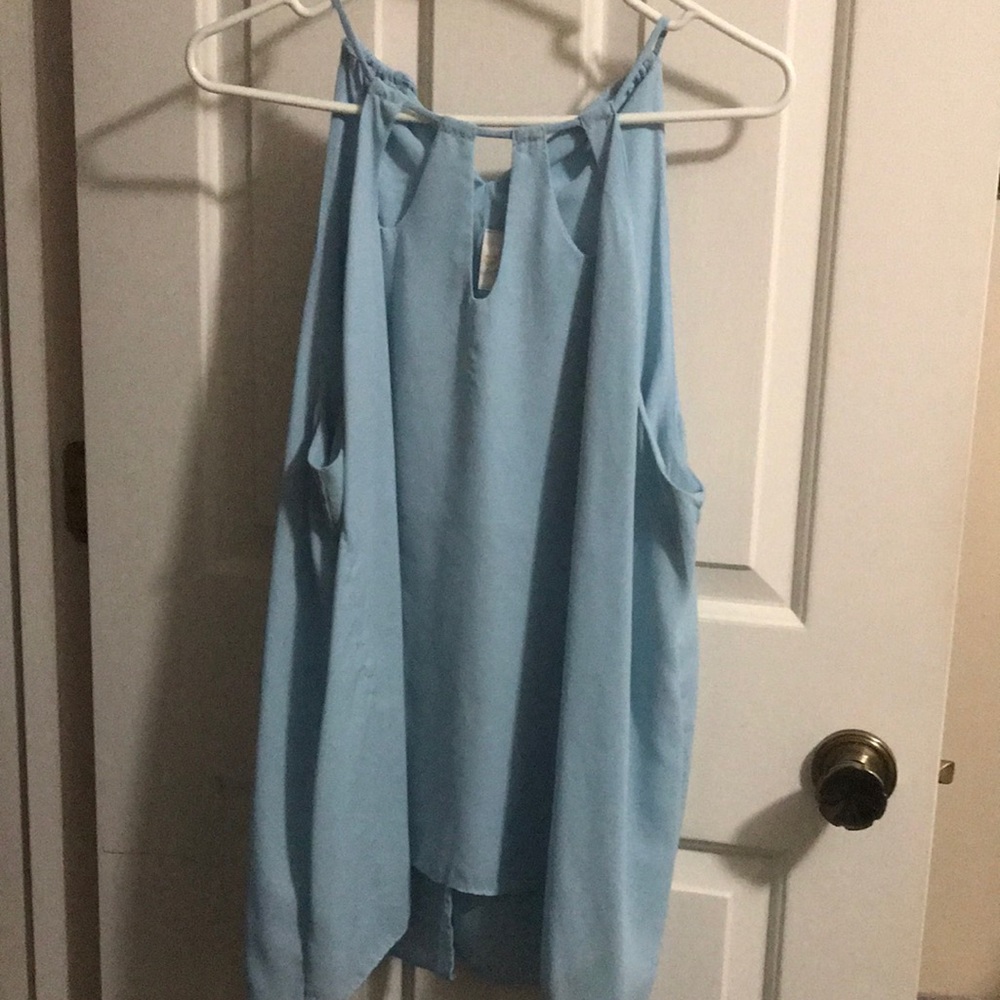 XL light blue blouse, thin material and very flowy